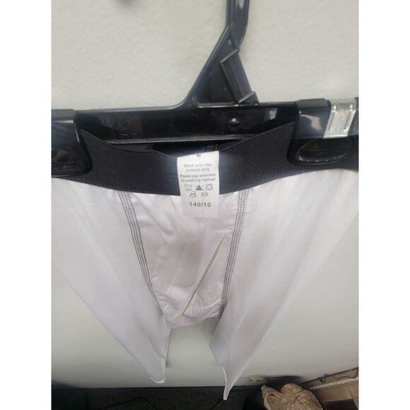 Boys Lanbaosi White Compression Pants Size 10 - Picture 4 of 5